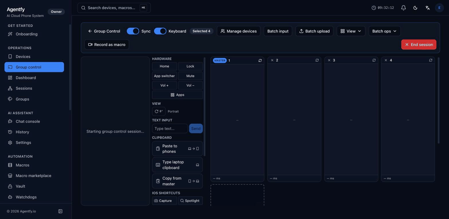 Group control demo