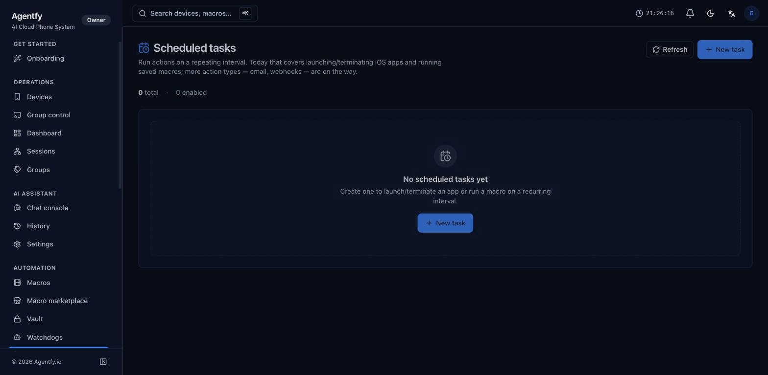 Scheduled task triggering demo